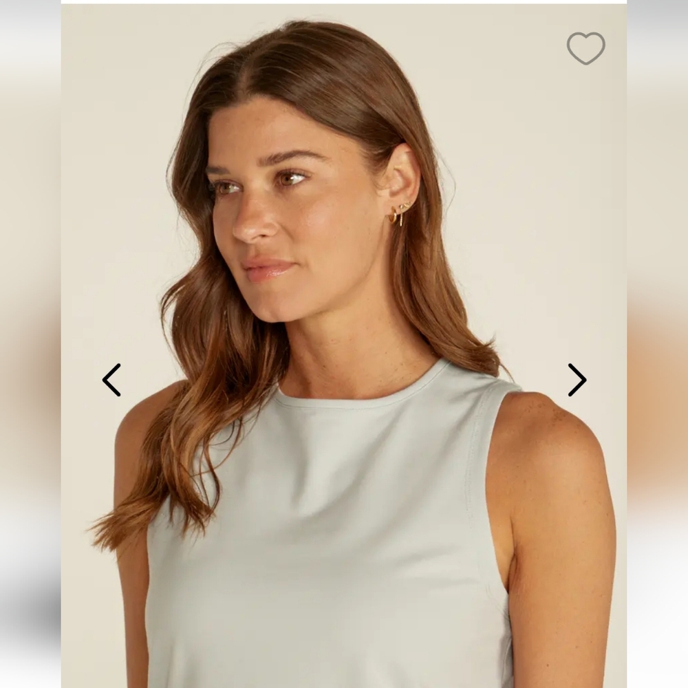 NWT Women's BYLT BASICS "ESSENTIAL DROP-CUT TANK TOP" IN COLOR CADET & SIZE S - Picture 11 of 14